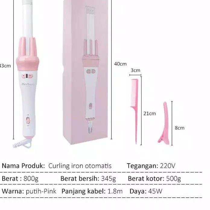 ➤ VIVID VOGUE Original automatic hair curlerVIVIDO/catokan rambut keriting/catokan curly otomatis R1