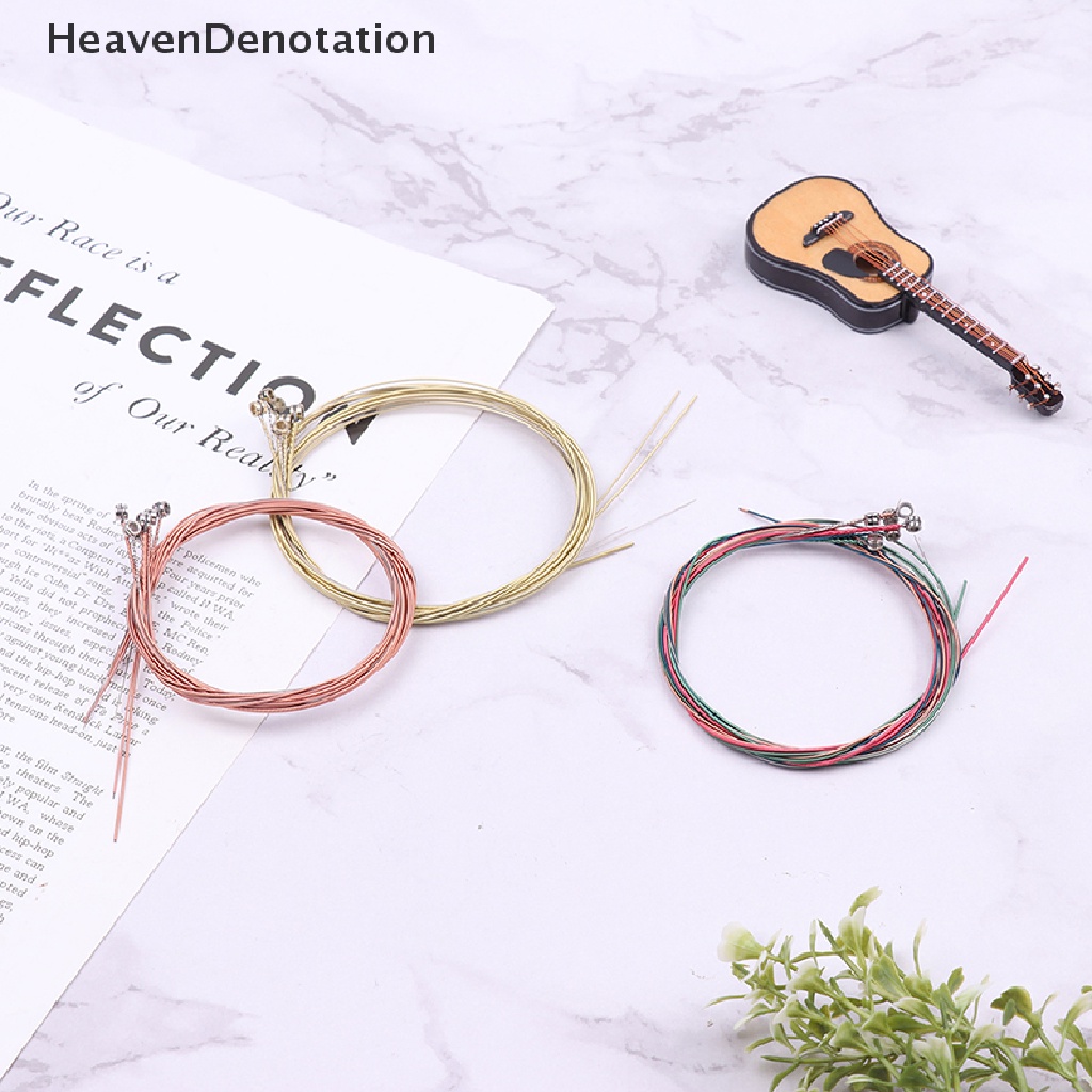 [HeavenDenotation] 6pcs String Tembaga Murni Untuk Senar Gitar Klasik Aksesoris Part Gitar HDV