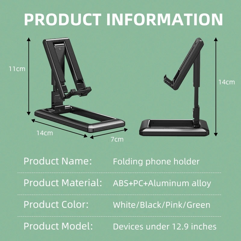 Bracket Stand Meja Lipat Adjustable Holder Tablet / Ipad / Iphone / Samsung