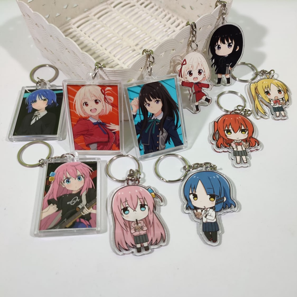 Gantungan Kunci Anime Bocchi The Rock & Lycoris Recoil - Keychain Bocchi The Rock & Lycoris Recoil -