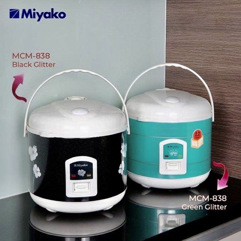 Rice Cooker / Magicom MIYAKO MCM 838  2.2 Liter 3in1 ( Thermostat ) Penanak Nasi Serbaguna