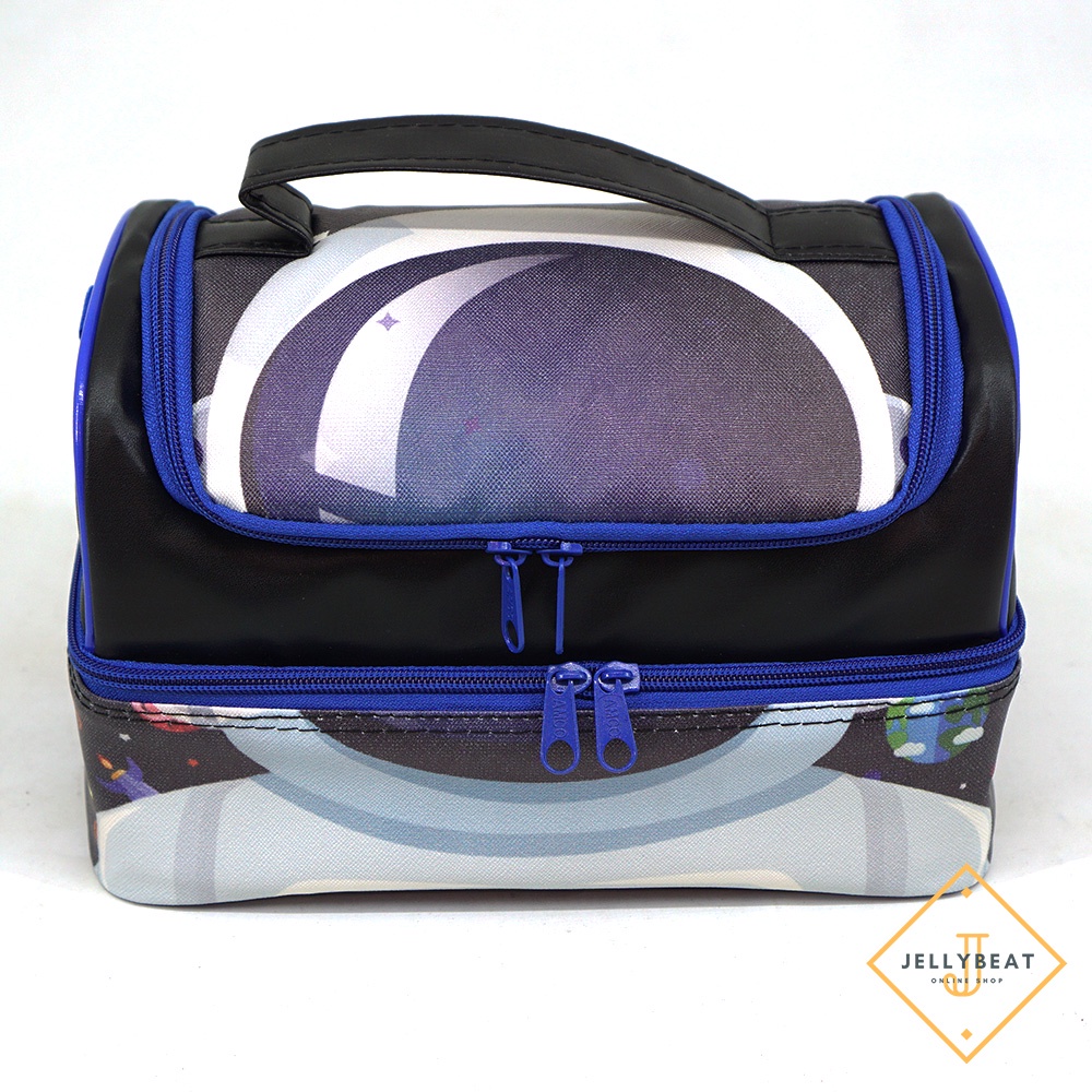 Tas Susun JUMBO Outer Space Model Smiggle / Bag Lunch Box Aluminium Foil Premium