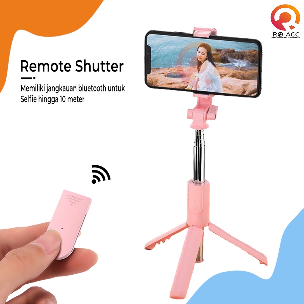 [RO ACC] NVN-R1 TONGSIS SELFIE STICK TRIPOD PHONE STAND BLUETOOTH REMOTE