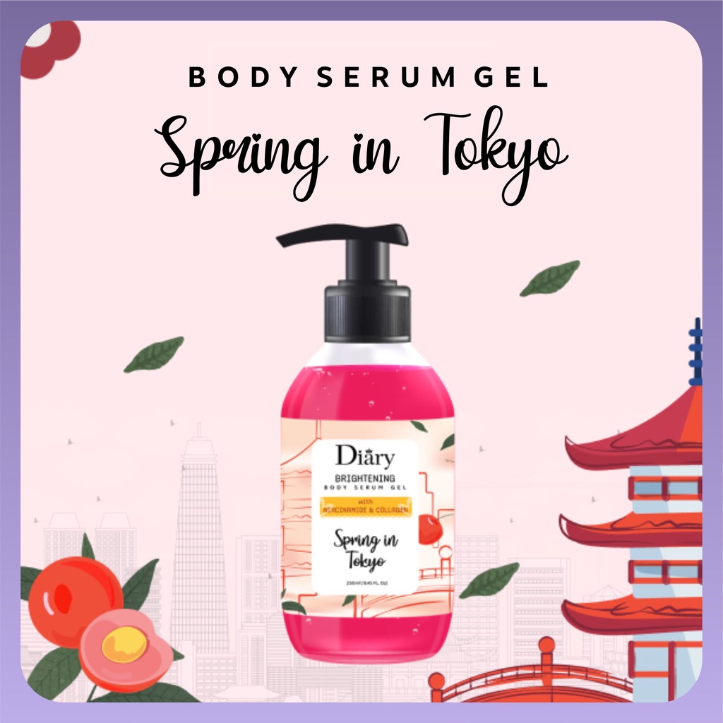 Diary Bright Body Serum Gel 250ml | Brightening Serum Gel Pump