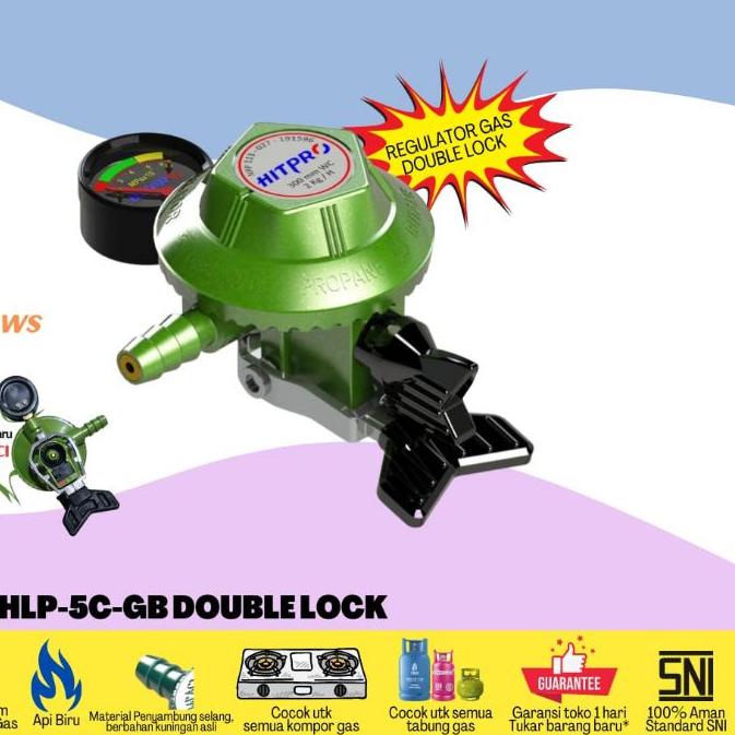 ✹ Regulator Gas HITPRO Double Lock ➬