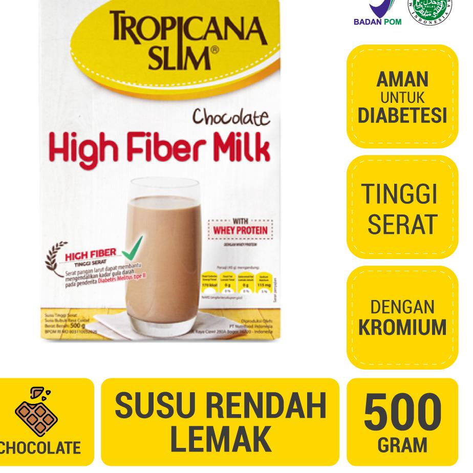 

Jangan Sampai Kehabisan!!!❄️ Tropicana Slim Susu High Fiber Chocolate 500gr - Susu Tanpa Penambahan Gula