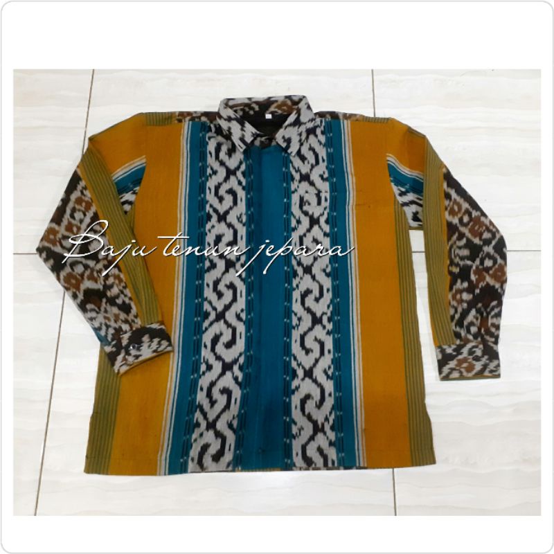 kemeja tenun jepara baju tenun jepara kemeha cowok kemeja formal KT6