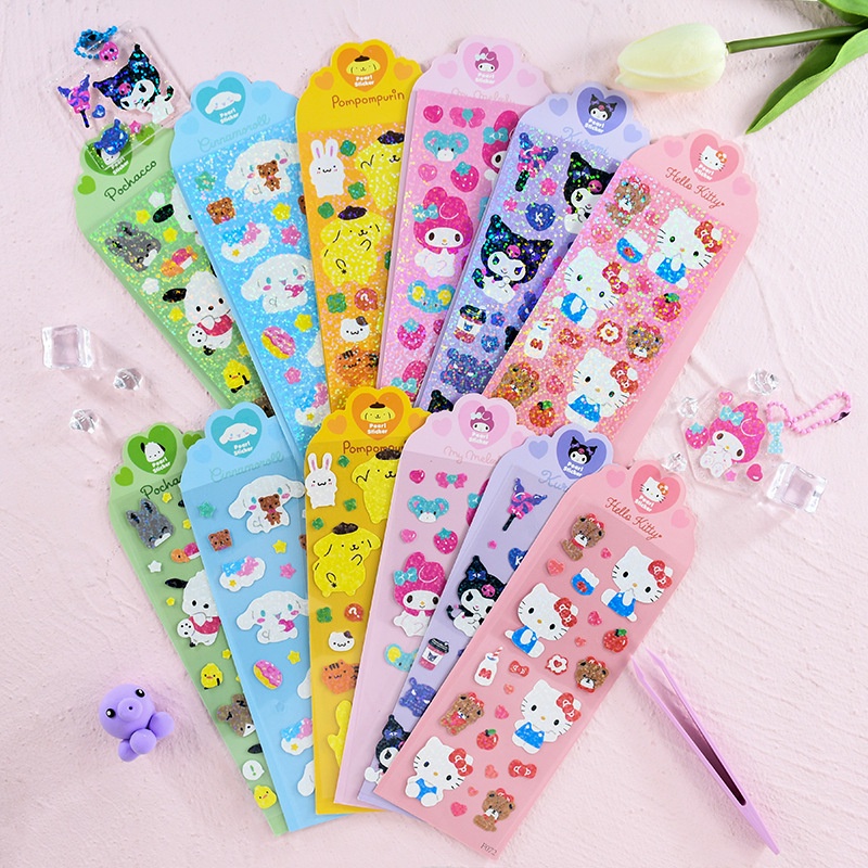 STIKER SANRIO BLINK BLINK LOVE CINNAMOROLL/ KUROMI/ MELODY/ STICKER SANRIO MELODY / KUROMI/ CINNAMOROLL LOVW