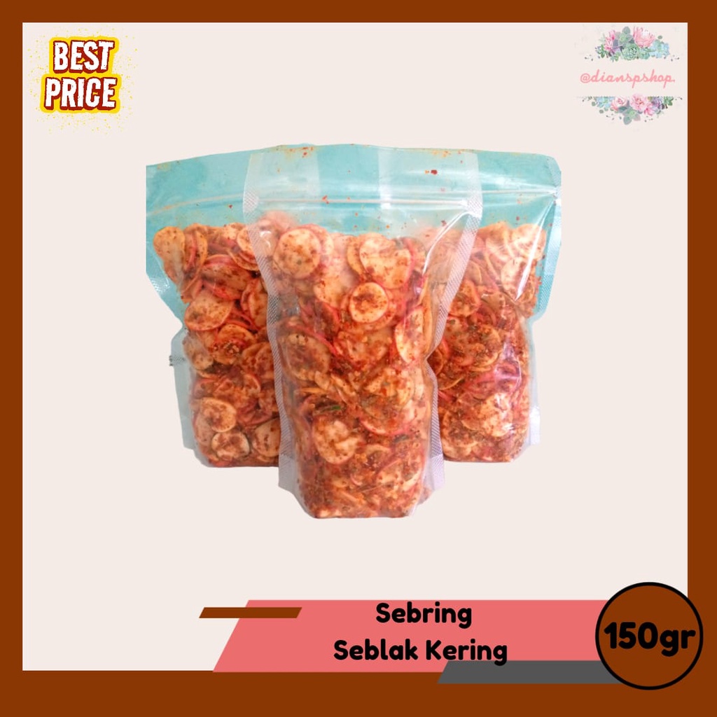 

Sebring / Seblak Garing Kerupuk Bawang Bulat 150gr