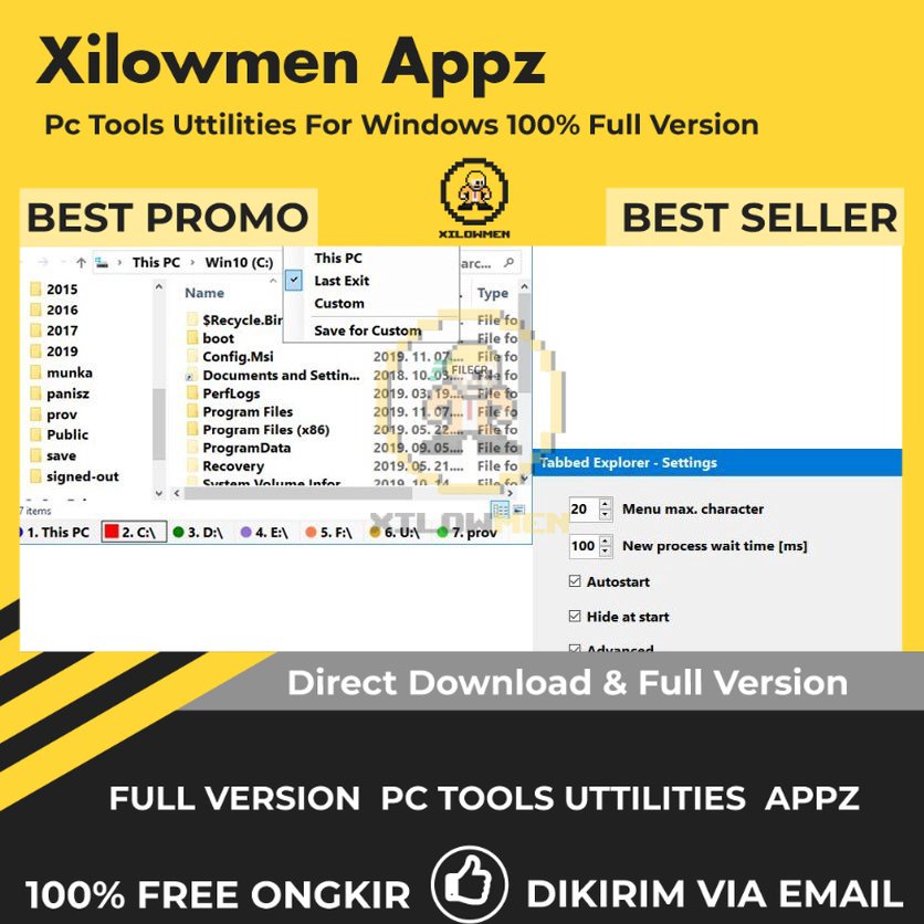 [Full Version] Tabbed Explorer Pro PC Tools Software Utilities Lifetime Win OS