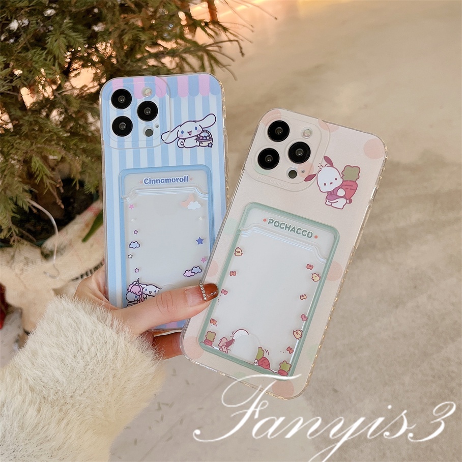 Redmi A1 Plus 10C 10A 10 9A 9C 9 9T Note 11s 10s 9s 11 10 9 8 Pro Poco X3 NFC X3Pro Mi 11 12 Lite 11T Pro Hewan Kartun Lucu Tempat Kartu Ponsel Case Bening TPU Lembut Cover Pelindung