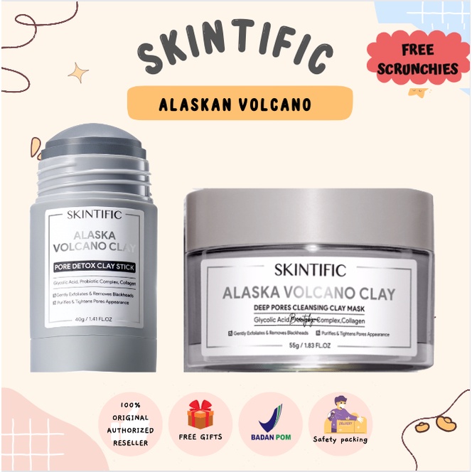 Jual Skintific Alaska Volcano Stick Clay Mask Deep Pores Cleansing Mud