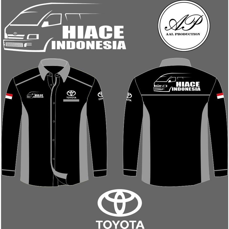 Kemeja Hiace Indonesia Full Bordir Premium Lengan Panjang