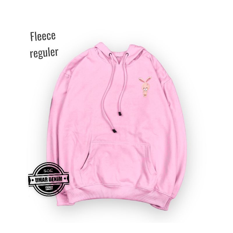 Sweater Hoodie Motif Lucu Bunny Wanita Remaja Dewasa Simple Imut L XL XXL