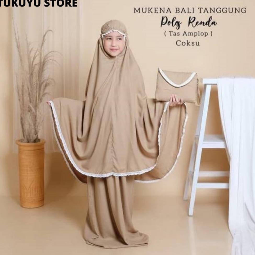 Terpercaya [PROMO  ] MUKENA BALI POLOS  RENDA TANGGUNG/MUKENA POLOS PRISKET/MUKENA  ANAK TANGGUNG/MU