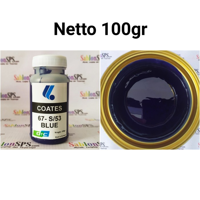 

BISA COD TINTA SABLON GELAS COATES S/53 BIRU BLUE 100GR