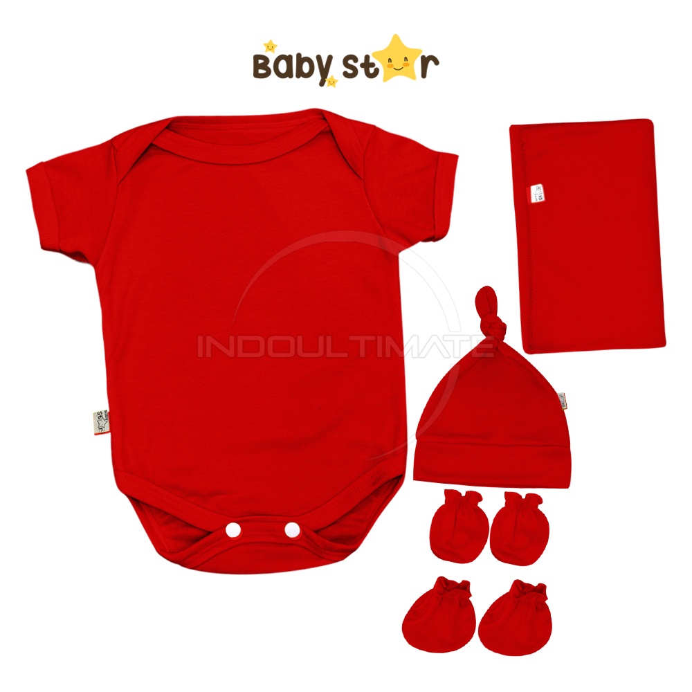 5in1 Paket Newborn BABY STAR Paket Baju Bayi Baru Lahir Paket Bedong Paket Newborn Lengkap BCS-2296JT Sarung Tangan + Sarung Kaki Paket Set Bayi Laki laki Perempuan Paket Hemat Paket Lengkap Murah Perlengkapan Bayi Baru Lahir