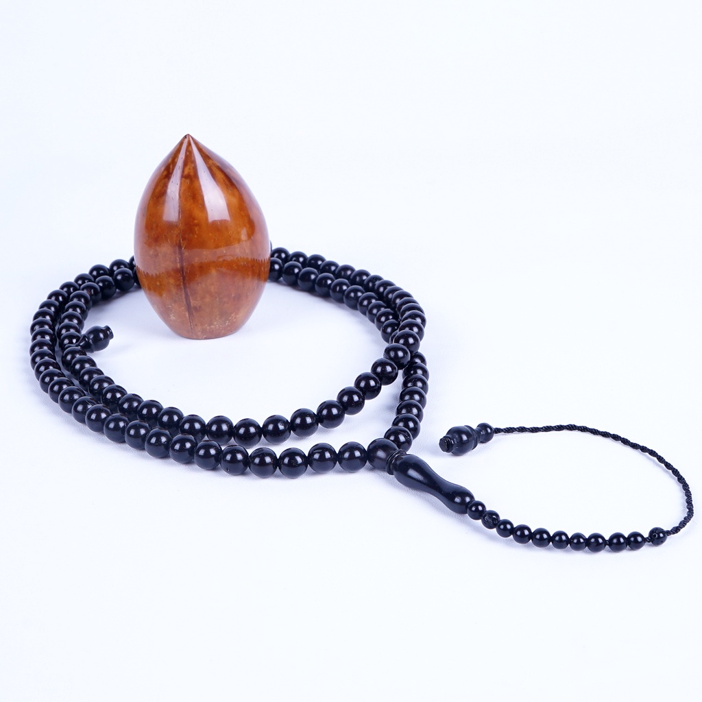 Tasbih Kokka Varian Warna Hitam 100% Terbuat Dari Biji Buah Kokka Bersertifikat - by CS1