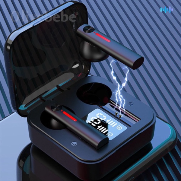 Promo T13 Headset Bluetooth Full Bass Tws Wireless Earphone Noise Cancel - T13-HITAM Diskon