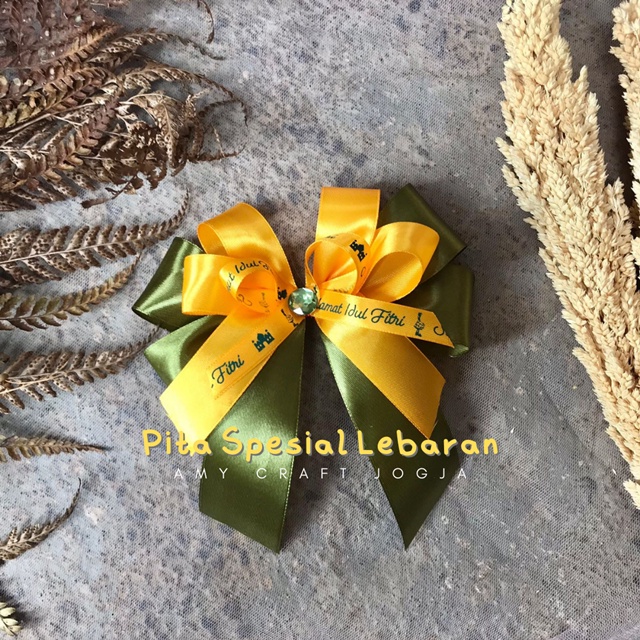 

LEBARAN SERIES | Pita Lebaran Pita Tempel Pita Siap Pakai Pita Satin Lucu Pita Spesial Lebaran