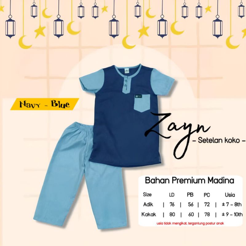 ZAYN SETELAN BAJU ANAK LAKI TERBARU