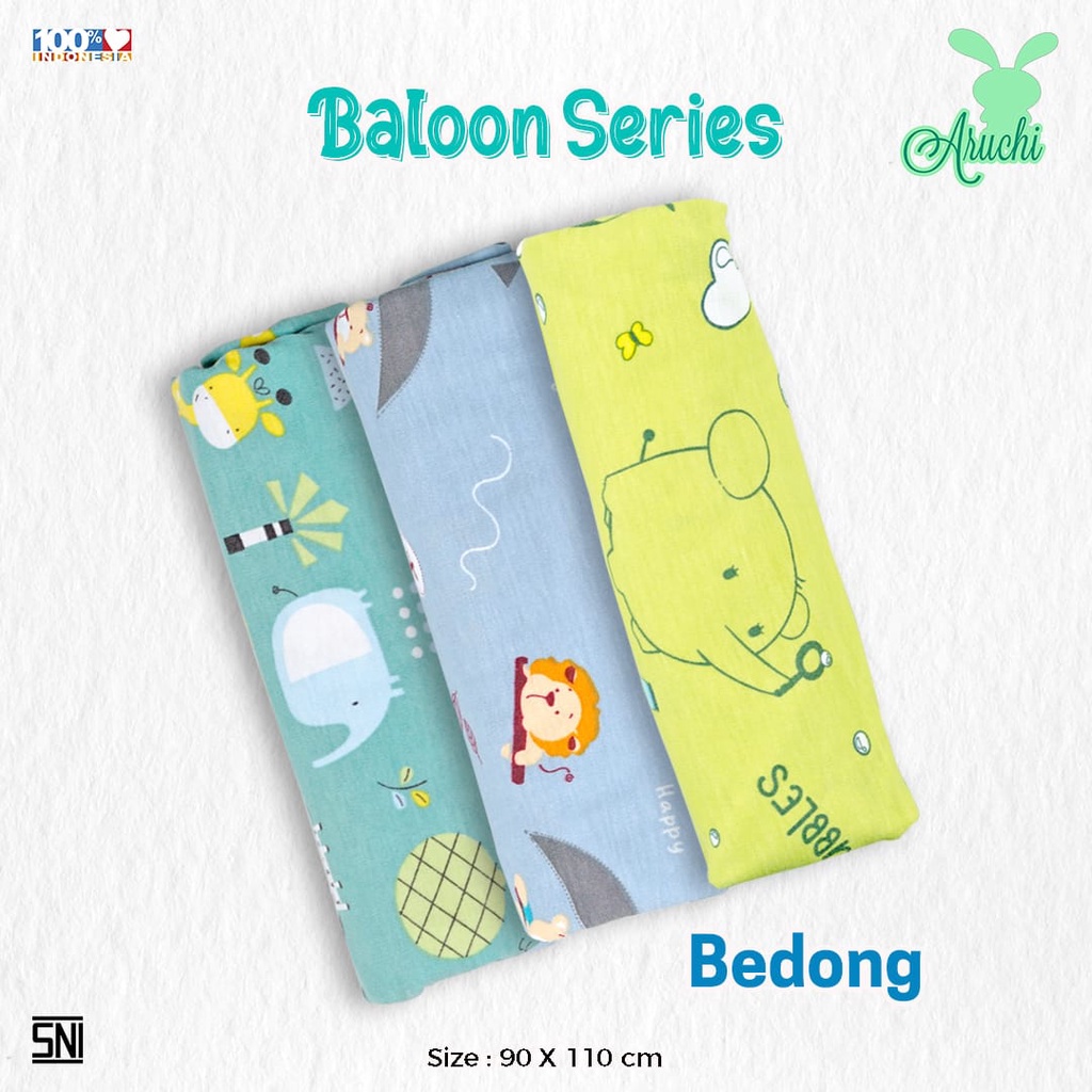 Aruchi Baby Bedong Motif 1 Pcs - Bedong bayi/kain bedong/pakaian bayi