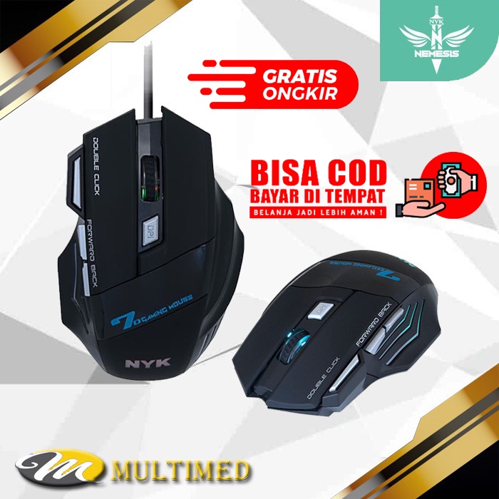 Paket Combo Gaming NYK Keyboard K02 + Mouse G 07 + Headset HSN 07