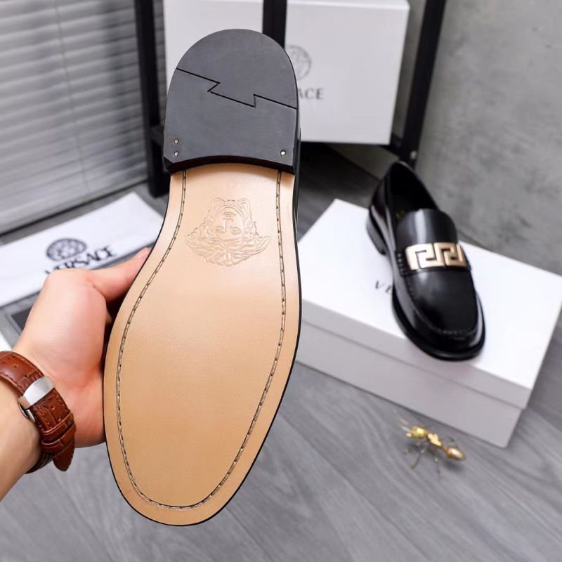 sepatu pria pantofel vers4ce sepatu formal cowok slip on men shoes mirror p1shoes hitam