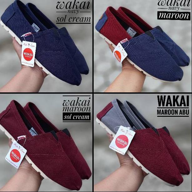Best Seller Sepatu WAKAI slip on pria wanita  orinal