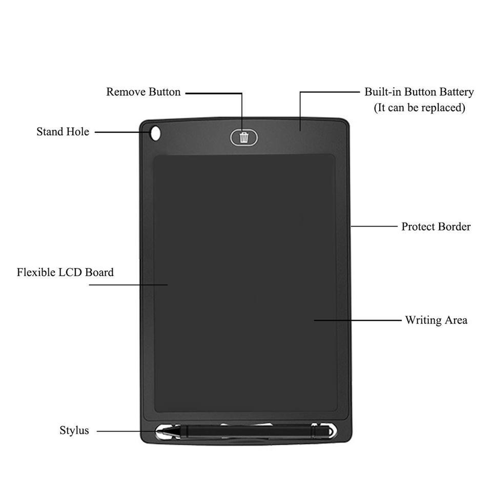 Legend Time Lcd Papan Tulis Anak Drawing Writing Tablet 8.5&quot; Inci