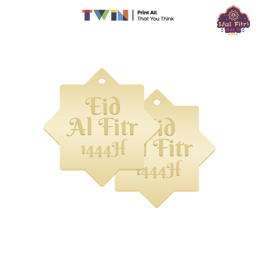 

TWIN ADVERTISING Cetak Tag Label Akrilik Gold Grafir Hampers Box Ramadhan & Idul Fitri – Print Grafir Hang tag Akrilik Gold 2mm