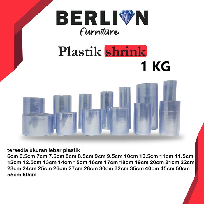 

Terlaris Plastik Shrink / Plastik Segel / Pvc Shrink 1 Kg 6 Cm - 18 Cm