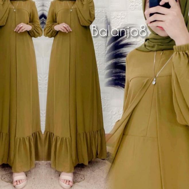 ❋ Gamis Malaysia Outer Premium Ceruty Babydoll Gamis Terbaru Gamis Remaja Cod ۩