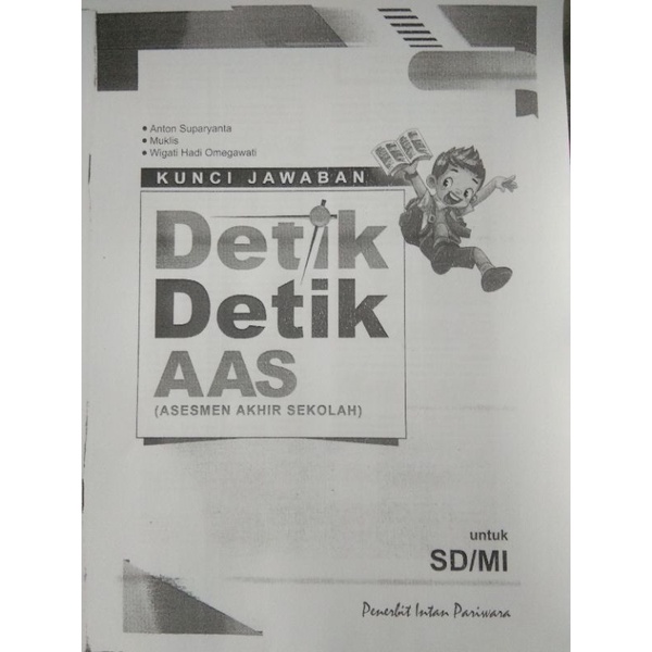 Kunci Jawaban Detik - detik AAS Intan Pariwara (2023)