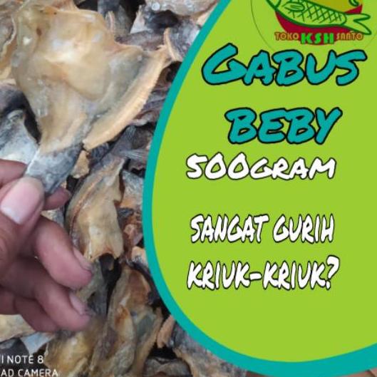 

♔ Ikan asin gabus beby-500gram ✼