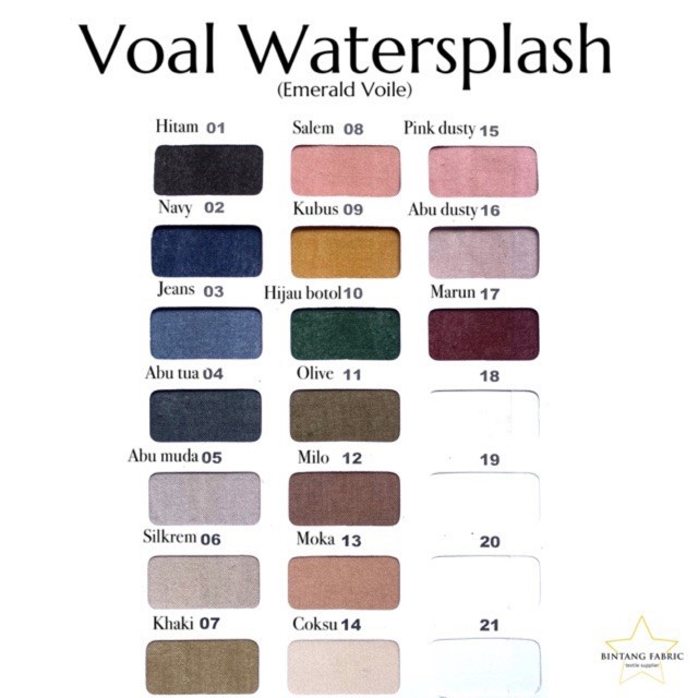 Terlaris Bahan Kain Voal Anti Air Watersplash Waterproof Premium 1 25 Meter