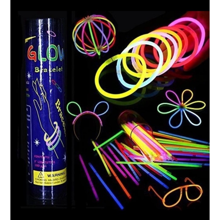 Glow Stick Gelang Fosfor Glowstick Light Stick Glow Stik isi 50 Pcs - 100pcs