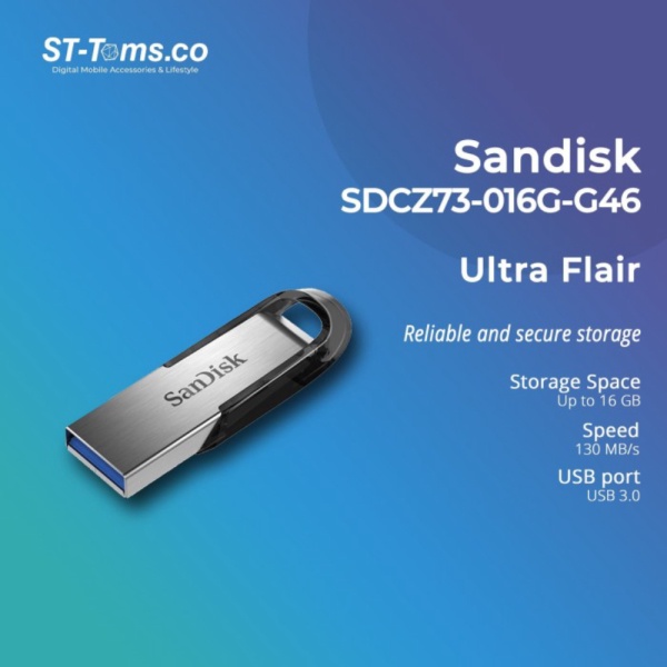 Promo SANDISK Ultra Flair 16GB CZ73 SDCZ73-016G-G46 Murah