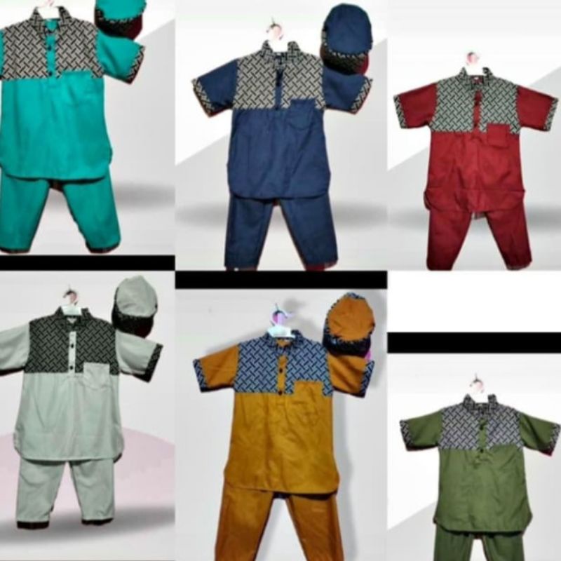 Setelan baju koko pakistan anak // set koko anak 6 bulan - 1th,2th,3th,4th,5th,6th,7th,8th,9th