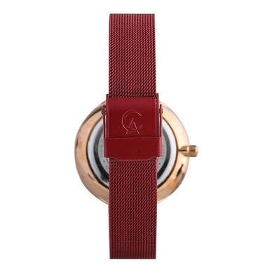 RANTAI PASIR / STRAP WATCH JAM TANGAN ALEXANDRE CHRISTIE AC 2509 RED ORIGINAL