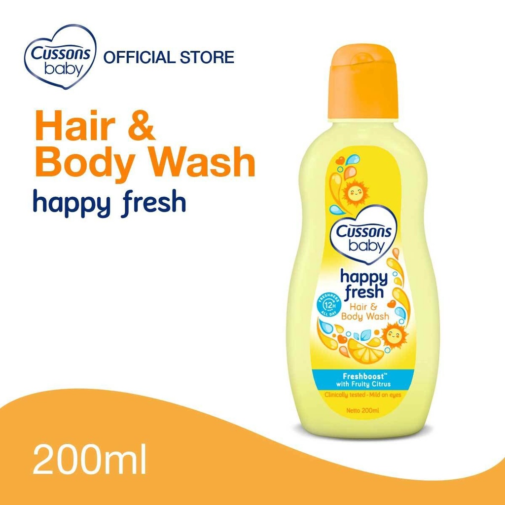 CUSSON BABY HAIR &amp; BODY WASH 200 HAPPYFRESH