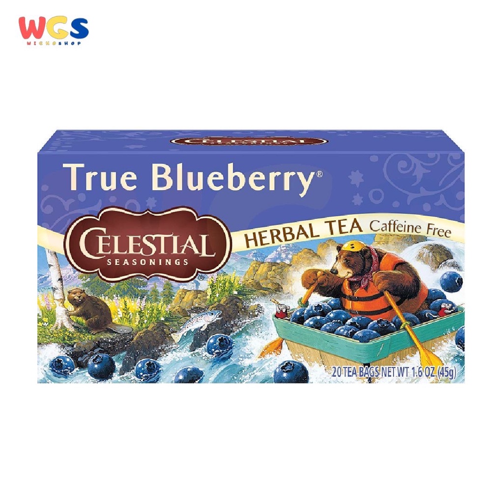 Celestial Seasonings True Blueberry Tea Caffeine Free 20s x 2.25g