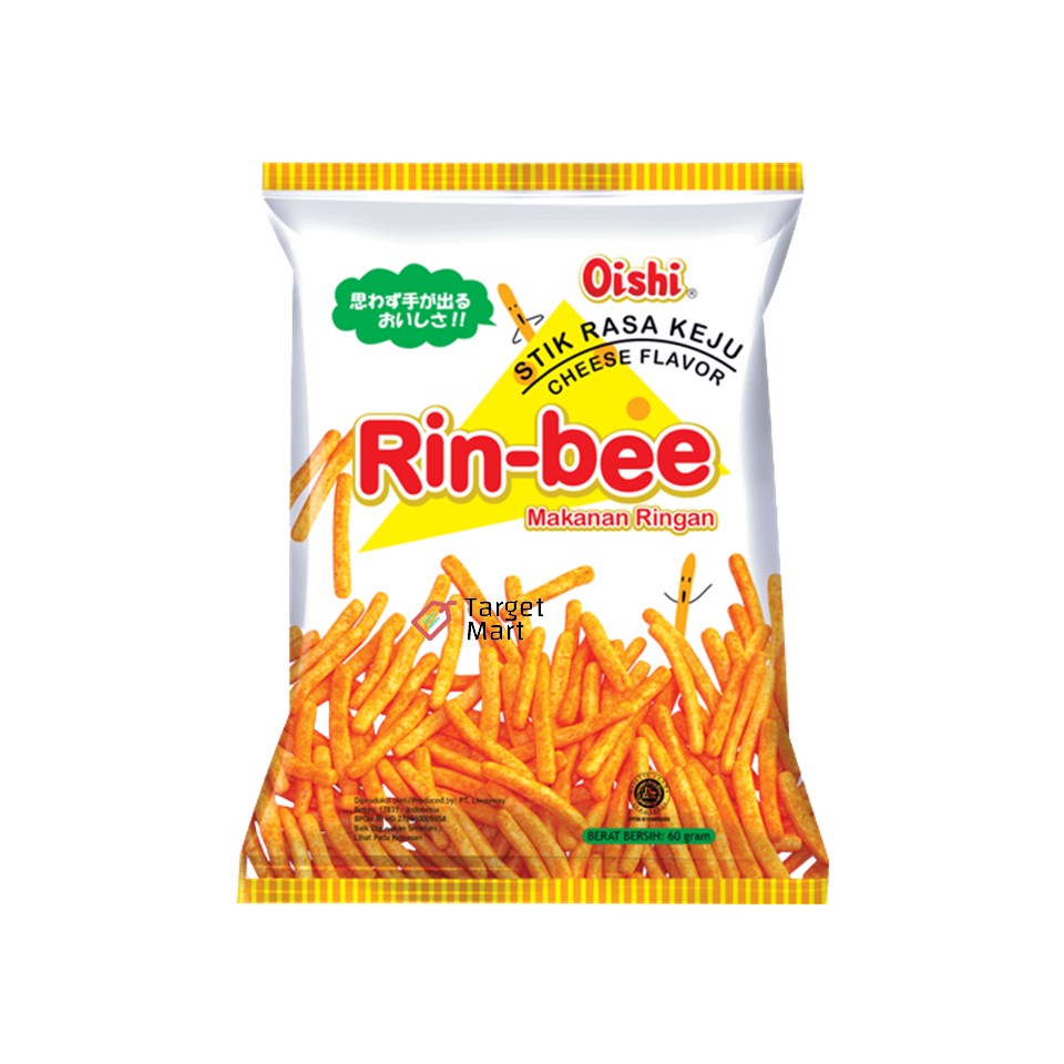 

Oishi Rin-bee Makanan Ringan Stik Rasa Keju Gurih dan Renyah