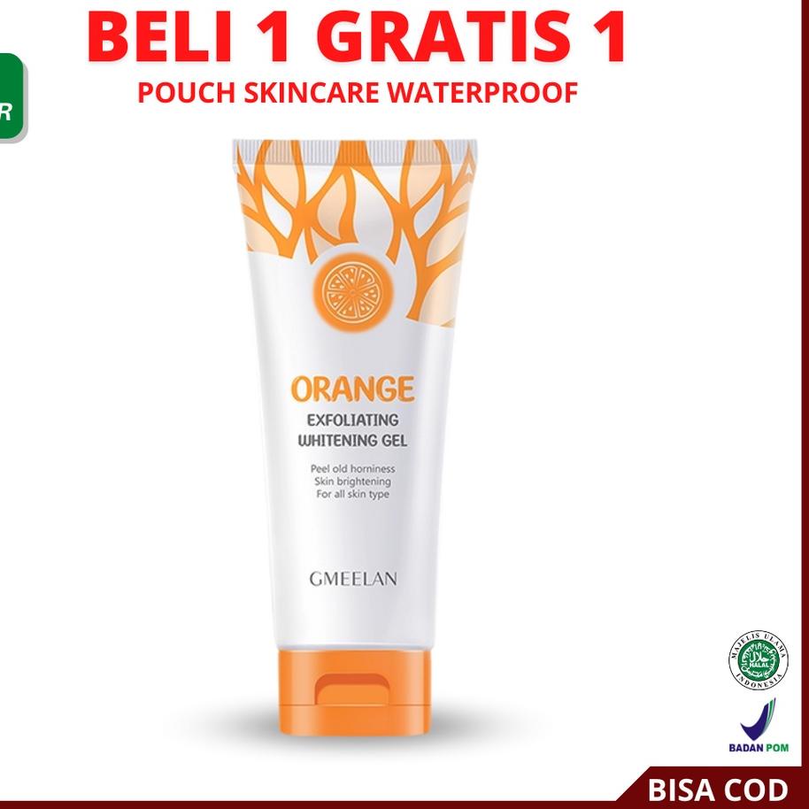 ❉ [ FREE GIFT ] GMEELAN Exfoliating Whitening Gel Orange - Gmelan Ekspoliasi Gel ✵