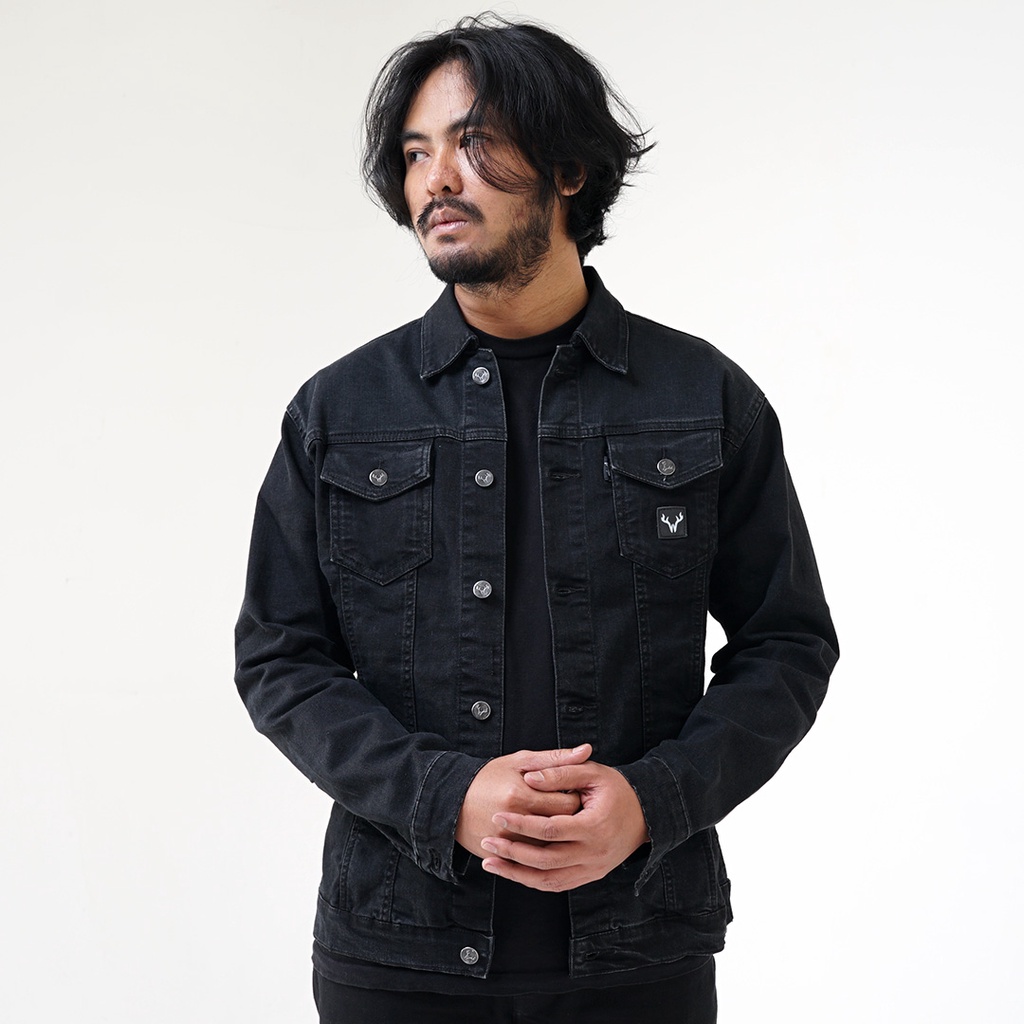 Whoopculture &quot;Dumb&quot; Black Denim Jacket