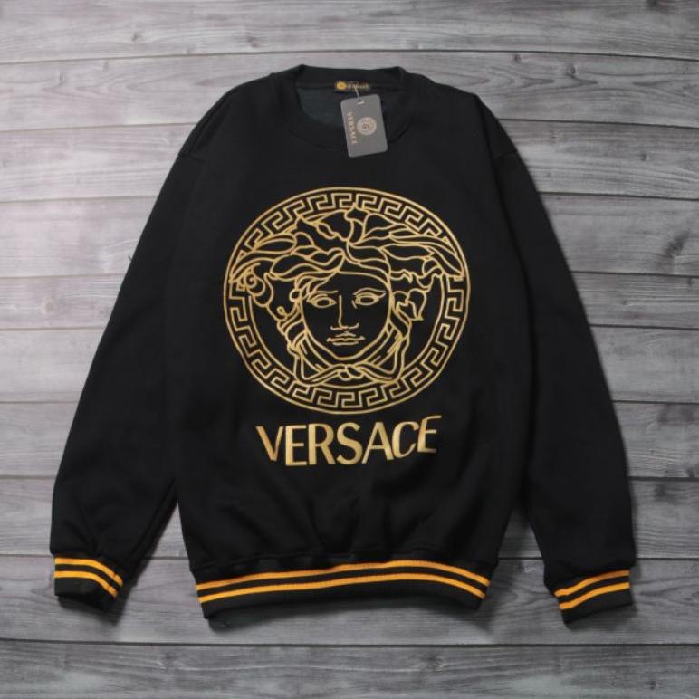 ⇊ T77 JAKET SWEATER HOODIE CREWNEX WANITA PRIA VERSACE FULL TAG LABEL ㅞ