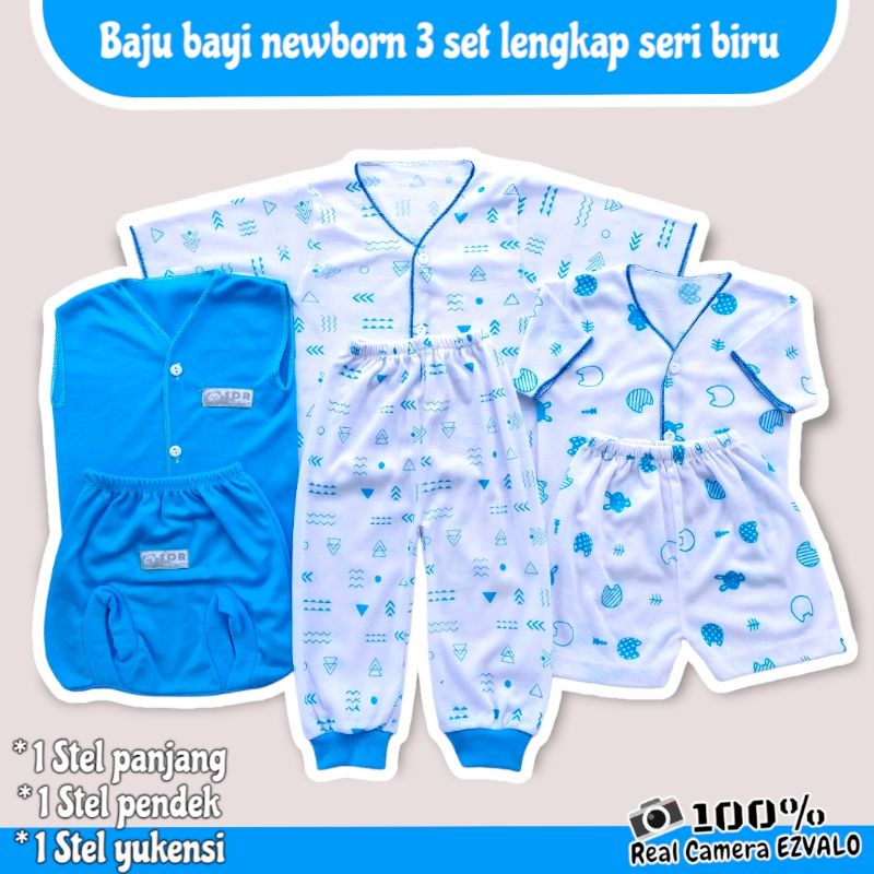 3 SET BAJU BAYI NEWBORN LENGKAP 0-3 BULAN