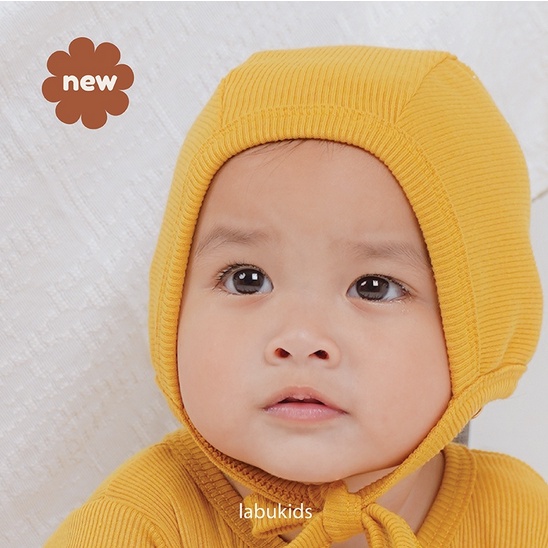 Labu Kids Hat Bonnet - Topi Bayi Topi Anak Bayi Newborn Lucu Aksesoris Kepala Rambut Baby Hood