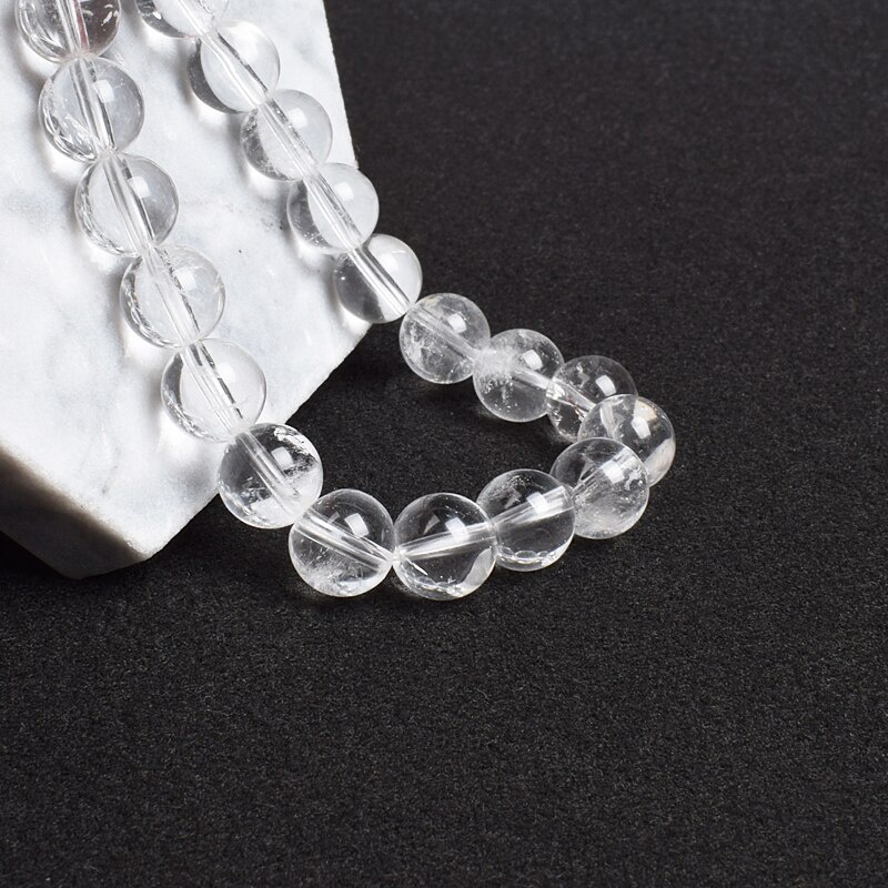 Gelang Natural Clear Quartzs Healing Crystal Energy Stone 8mm