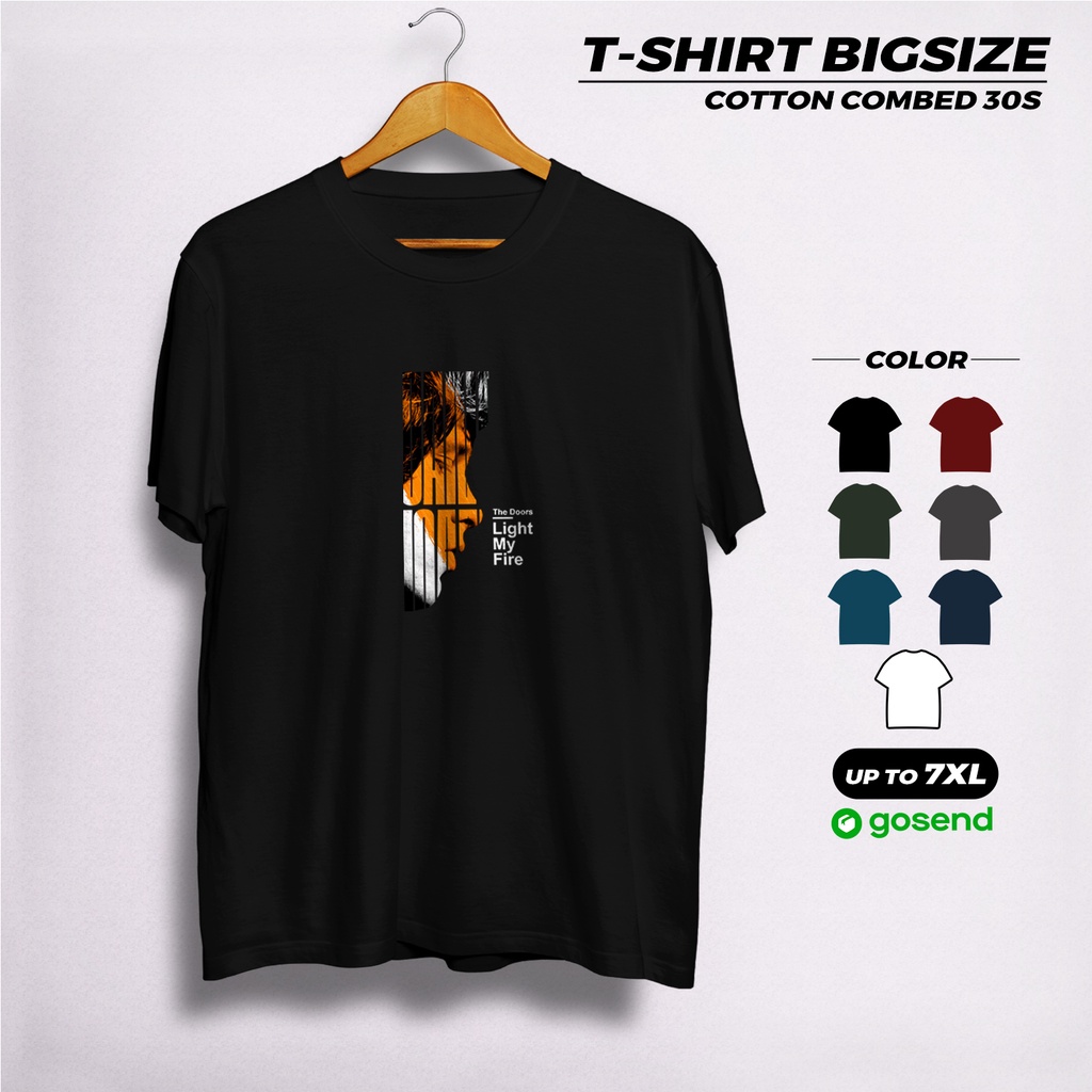 Kaos Pria Jumbo Distro 2XL 3XL 4XL 5XL 6XL 7XL Oversize Style Cotton Combed XL XXL XXXL Kaos Laki La